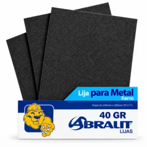 Lija para Metal y Fierro Abralit Grano 40