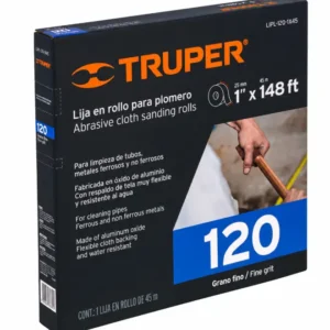 Rollo de Lija para Plomero Truper Grano 120 Código 11662