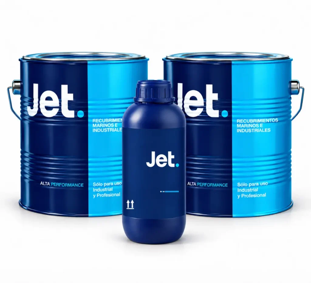 Juego Esmalte Epóxico Jet con Reductor Epóxico Jet de 1 litro