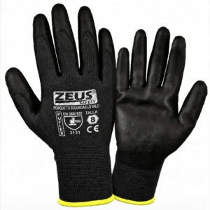 Guante de Poliuretano PuFlex Negro Zeus 3131 Talla 8 Talla 9
