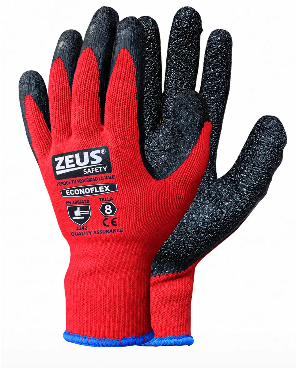 Guantes de Seguridad Recubrimiento de Látex Corrugado