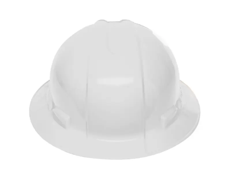 Casco de Seguridad de Ala Ancha Blanco Truper CAS-BX con Ajuste de Matraca