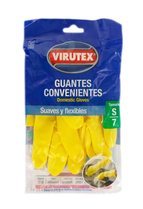 Guante Conveniente Virutex Talla S Amarillo (copia)