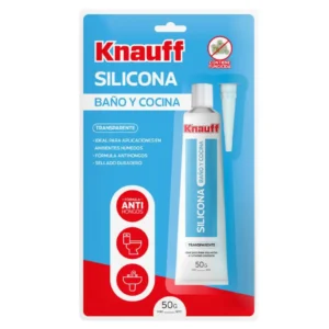 Silicona Transparente para Baño y Cocina Knauff de 85 ml