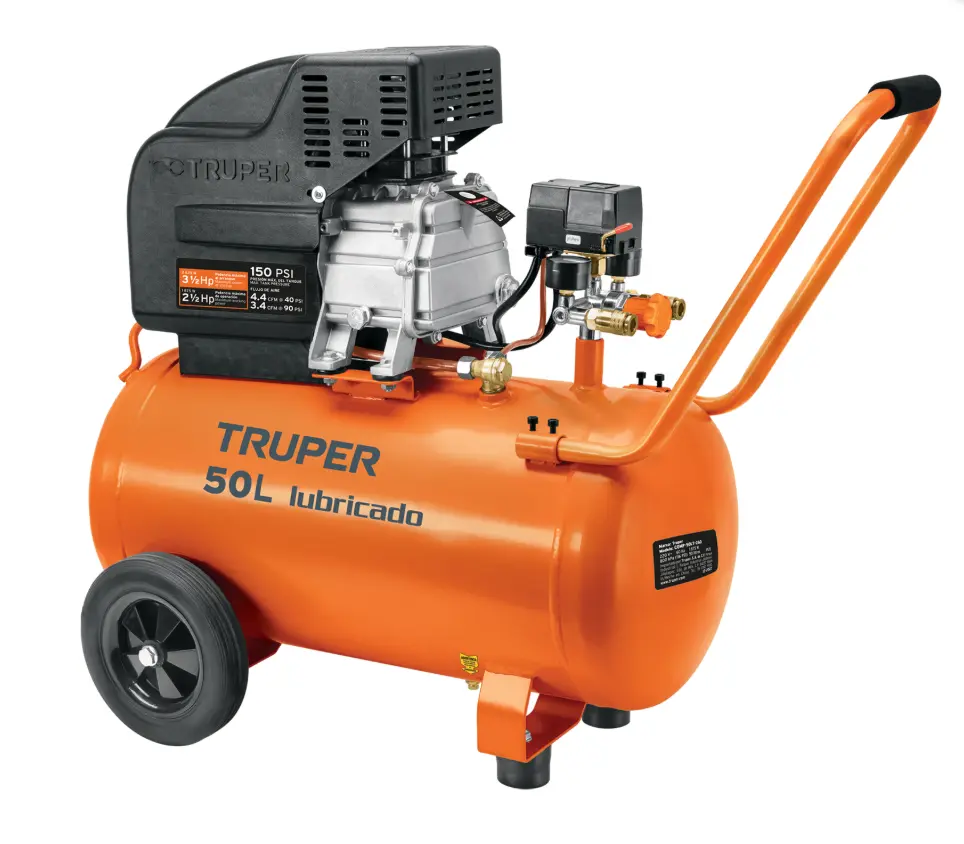 Compresor de Aire Lubricado Truper 50 litros 220 V 60 Hz Código: 11837 (copia)