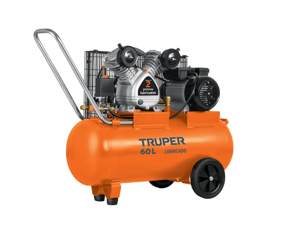 Compresor de Aire Lubricado de Banda Truper 60 Litros 4 HP 127 V Código 19005 (copia)