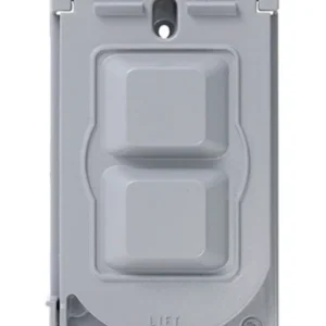 Tapa Hermética Doble Leviton WM1V-GY
