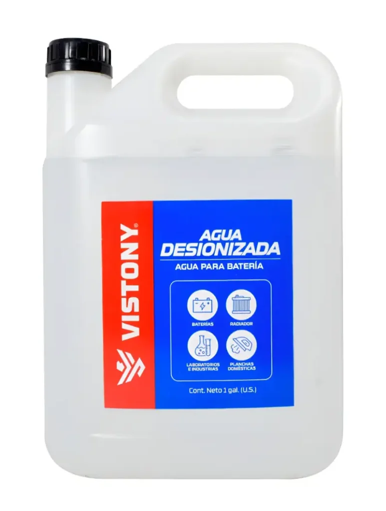 Agua Desionizada para Batería Vistony 1 Galón
