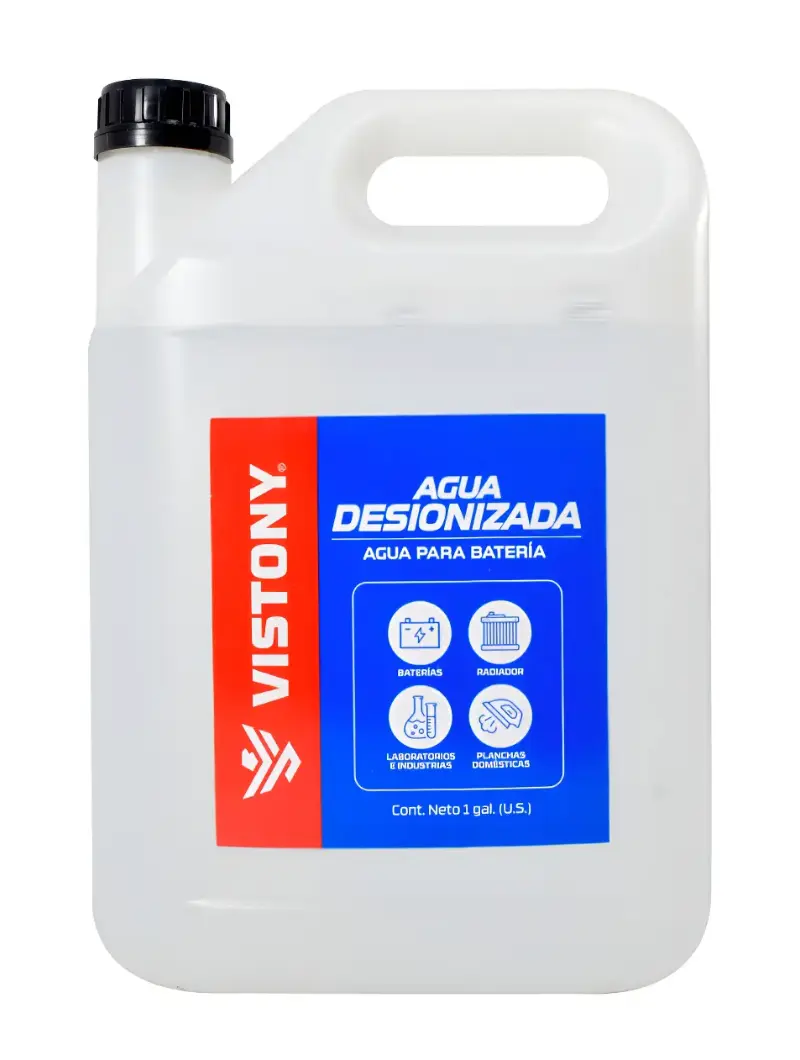 Agua Desionizada para Batería Vistony 1 Galón