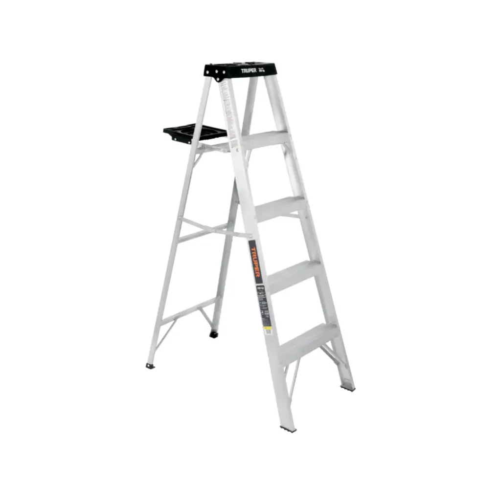 Escalera de Tijera de Aluminio Tipo III 4 Peldaños con Bandeja Truper 16742 (copia)