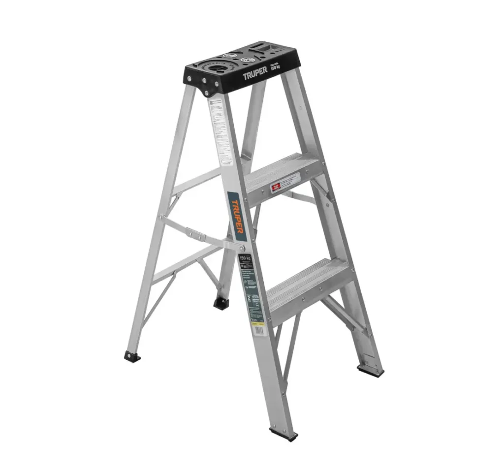 Escalera de Tijera de Aluminio Tipo III 2 Peldaños Truper 16740 (copia)