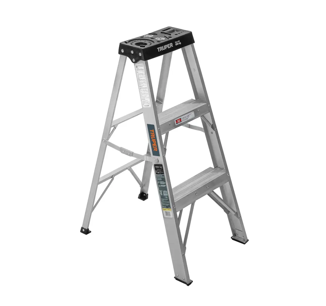 Escalera de Tijera de Aluminio Tipo III 2 Peldaños Truper 16740 (copia)
